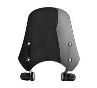 Yurefax Pare-Brise de Moto, déflecteur de Pare-Brise, for Harley, Dyna FXDF Street Bob Super Glide Softail Deluxe Street 500 750 Pare-Brise de Moto(Smoke)