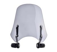Yurefax Pare-Brise de Moto, déflecteur de Pare-Brise, for Harley, Dyna FXDF Street Bob Super Glide Softail Deluxe Street 500 750 Pare-Brise de Moto(Light Smoke)