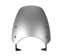 Yurefax Pare-Brise Déflecteur de Vent Pare-Brise Parabrisas Moto, for Triumph, Bonneville Scrambler 1200 XE XC BE 2019-2021 Pare-Brise de Moto(Silver)