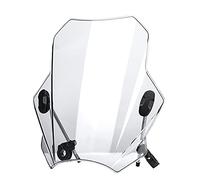 Yurefax Pare-Brise Moto Universel, for BMW, G310R R1150R R1200R F800S F800ST F650GS CB500X NC700X NC750X vélo Scooter électrique Pare-Brise de Moto(Transparent)