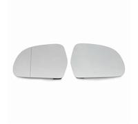 Yurefax Plaque arrière chauffante for rétroviseur de voiture, pièces extérieures en verre blanc, for A4 S4 B8 S5 A5 A6 Verre de rétroviseur de voiture(BLACK Left Right)