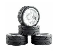 Yurefax Pneus GripPneus Ensembles de Roues, for HSP, for HPI, 1/10 1:10 Jante RC for Voiture de Course sur route03-6087 Pneu pour Voiture télécommandée(Rim03S-6087)