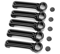 Yurefax Poignée de porte extérieure voiture, pour Jeep, pour Wrangler Jk 07-17 Liberty 08-12, pour Dodge, pour Nitro 07-11 noir 4Dr Capuchon extérieur de couvercle de poignée de porte de voiture