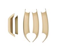 Yurefax Poignées de portières intérieures Couvercle de cadre de garniture de traction de panneau de poignées de porte intérieures de voiture, for BMW, for X3 X4 F25 F26 2010 2011(Beige set)