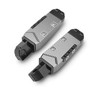 Yurefax Repose-Pieds CNC Repose-Pieds Pédales Avant arrière, for, Tmax 530 T-Max 500 FZ1 FZ6 FZ6R XJR1300 XJ6 Repose-Pieds arrière pour Moto(Gray)