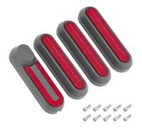 Yurefax Scooter électrique Nouveau Couvercle de Roue Capuchon de moyeu Coques de Protection Autocollants réfléchissants, for Accessoires de Scooter Xiaomi, Mi 1S Pro 2 M365 Réflecteur d'enjoliveur de