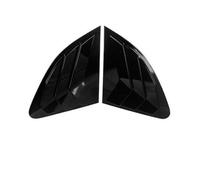Yurefax Style de Voiture fenêtre arrière Triangle Panneau Garnitures décoration Couverture Volets Cadre Autocollants, for, for Q3 Q5 Auto Accessoires extérieurs Persienne de Lunette arrière(C Black)