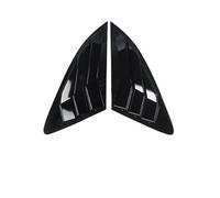 Yurefax Style de Voiture fenêtre arrière Triangle Panneau Garnitures décoration Couverture Volets Cadre Autocollants, for, for Q3 Q5 Auto Accessoires extérieurs Persienne de Lunette arrière(A Black)