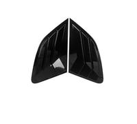 Yurefax Style de Voiture fenêtre arrière Triangle Panneau Garnitures décoration Couverture Volets Cadre Autocollants, for, for Q3 Q5 Auto Accessoires extérieurs Persienne de Lunette arrière(D Black)