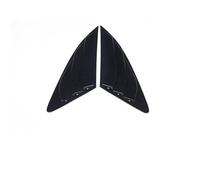 Yurefax Style de Voiture fenêtre arrière Triangle Panneau Garnitures décoration Couverture Volets Cadre Autocollants, for, for Q3 Q5 Auto Accessoires extérieurs Persienne de Lunette arrière(B Black)