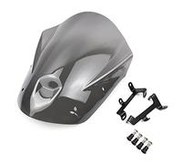 Yurefax Support de Montage de Pare-Brise, Pare-Brise, déflecteur de Vent, obturateur de Vent, for Yamaha, MT09 FZ09 2013 2014 2015 2016 Pare-Brise de Moto(Light Smoke)