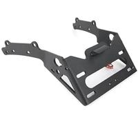 Yurefax Support de Plaque d'immatriculation Moto, Kit d'élimination Garde-Boue arrière Bien rangé, pour Indian FTR 1200 2019 - 2024 Ftr1200 Rangement arrière(Black Without Reflector)