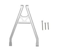 Yurefax Support d'essieu arrière en métal, Liens de Bras Suspension Cadre, for Axial, for Yeti Jr. AX90052 AXI90069 1/18 pièce Mise à Niveau Voiture RC Lien de Suspension(Silver)