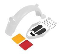 Yurefax Support métallique de Garde-Boue arrière avec Coussinet de Couverture d'écart, for Scooter électrique Xiaomi, M365 Pro Pro 2, Roue de Pneu de 8.5 à 10 Pouces Garde-Boue pour Skateboard(White)