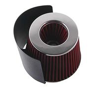 Yurefax Système d'admission d'air automatique universel rouge bleu Gary noir filtre à air froid à haut débit tête de champignon couvercle de bouclier thermique Filtre à air pour voiture(ZH0175R)