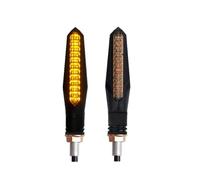 Yurefax Universal LIGHT Turn Signal Light For Motorcycle Flowing Arrow Amber Lamp Flashing Signals Brake Light Blinker Indicators Clignotants pour moto(2PCS)