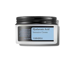 YURHERSU - Crème hydratante à l'acide hyaluronique - Soin vitaminé avec C, E & B3 - Crème lissante visage pour peaux sèches et sensibles - 100 ml (pas de livraison au Luxembourg et en Autriche)