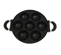 Yurhuit 7 Trous Cuisson Moule à Gâteau en Fonte Omelette Casserole AntiadhéSive Marmite DéJeuner Oeuf Cuiseur Gâteau Moule Cuisine Ustensiles De Cuisine