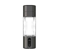 Yurhuit Générateur d'hydrogène par électrolyse PEM, écran 8000PPB, bouteille d'eau d'hydrogène rechargeable portable, couleur noire
