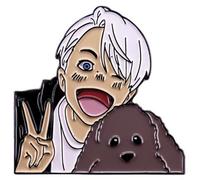 Yuri on Ice Manga Anime Badge en émail 3,6 cm Pinstant, 1.4 Inches, Émail, Métal.