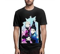 Yuri on Ice Men's Comfortable Short Sleeve Shirts Crew Neck Fashion T-Shirt Summer Manches Courtes(XX-Large)