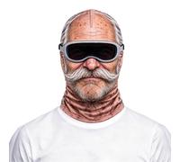 Yuritrox Cagoule 3D Adulte, Masque de Ski Respirant, Cache-Cou Coupe | Vent en Polyester Extensible, Visage Imprimé pour Moto, Vélo, Snowboard, Fêtes et Sports de Plein Air