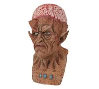 Yuritrox Masque Visage Humain Réaliste, Visage effrayant 42x35cm | Masque d'Halloween réaliste tête nue vieil homme en latex visage pour Halloween pour Halloween, cosplay, accessoires de fête