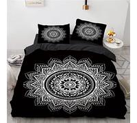 YURKO Housse De Couette Garcon Boheme Bohème Polyester Coton Parure De Lit Enfant 140X200 Pas De Repassage avec 2 Taies d'oreiller 65X65Cm 140 X 200 Cm