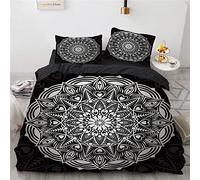 YURKO Polyester Coton Parure De Lit 220X240 Garcon Boheme Bohème Pas De Repassage Housses De Couettes Enfants 220X240Cm avec 2 Taies d'oreiller 65X65Cm