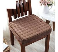 YURO Coussin rehausseur épais pour fauteuils, fauteuil roulant, mousse à mémoire de forme pour personnes âgées - En peluche douce et antidérapante - Marron - 50 x 50 cm