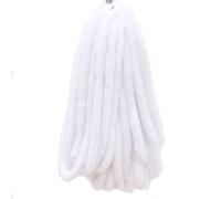 Yurosiay Bordure en fausse fourrure de 5 m, 3 cm de largeur, bordure en fourrure de lapin artificielle, ruban en peluche douce et moelleuse, bordure en fausse fourrure faite à la main, bordure en pel