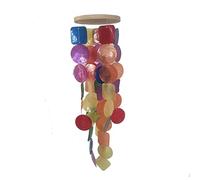 Yurosiay Carillon à vent en coquillage - Capiz nacre pour l'extérieur - Élégant carillon de jardin pour terrasse, balcon - Multicolore