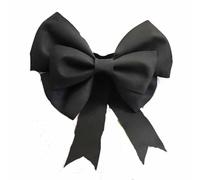 Yurosiay Nœud géant à faire soi-même - Super grand nœud décoratif à suspendre - Pour mariage, voiture, Noël - Pour fête et maison - Noir - 75 cm