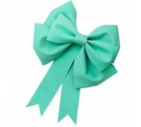 Yurosiay Nœud géant DIY Super grand décoration Nœud grand ornement pendentif Nœud géant pour mariage décoration de voiture décoration de Noël Nœud géant pour décoration de fête maison Vert clair 50 cm