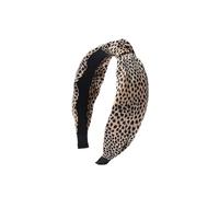 Yurosiay Serre-tête pour femme - Motif léopard - Bandeau turban large - Bandeau élastique antidérapant - Pour femme - Kaki