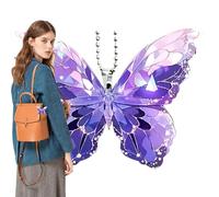 Yurosuis Attrape-soleil papillon pour voiture, ailes de voiture, accessoires de voiture - Paillettes bidimensionnelles - Pour sac à dos - Rétroviseur