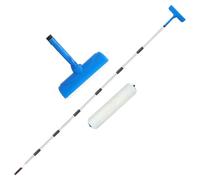 Yurosuis Ensemble Rouleau à Peinture | Applicateur Anti-Gouttes avec Bouclier,Set De Rouleau À Peinture Pour Plafonds Hauts,Pour Cuisine Salle De Bain Meubles Intérieur Salon Espace Commercial