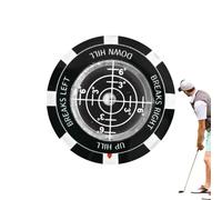 Yurosuis Marqueur de balle de golf - Double face et portable - Outil d'entraînement de putting de haute précision - Outil de lecture de la ligne de putt au golf - Pour adultes et amateurs