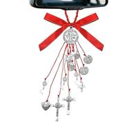Yurosuis Pendentif Auto | Bénédiction De Saint Benoît Pour Porte De Maison,Bijoux Faits Main Ornements Auto | Pour Camion SUV Fenêtre Pare-brise Porte d'Entrée Voyage Vacances Anniversaire Femmes et