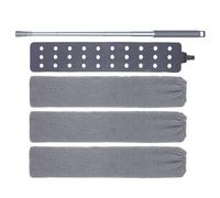 Yurosuis Plumeau Plat pour Le Dessous des Appareils Ménagers, Balai Plat Réutilisable, Dépoussiérant pour Tablettes, pour la Maison, la Salle de Bain, l'Extérieur, Le Plafond, Les Stores, Les