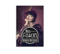 YURQWHRB Miss Fisher's Murder Mysteries 1 Poster sur toile esthétique vintage peinture décorative pour chambres 30 x 45 cm sans cadre