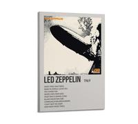 YURQWHRB Poster Led Zeppelin de Led Zeppelin - Art mural sur toile - Couverture esthétique - Poster vintage décoratif pour chambres - 30 x 45 cm - Style cadre
