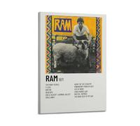 YURQWHRB Ram Paul McCartney Poster mural sur toile esthétique vintage avec cadre 30 x 45 cm