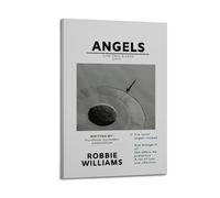 YURQWHRB Robbie Williams Poster sur toile avec motif anges - Impression esthétique vintage - Peinture décorative pour chambres - 30 x 45 cm - Style cadre