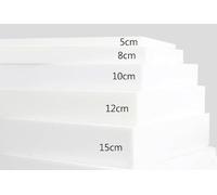 YURRO Mousse de Rembourrage Haute Densité,Éponge Haute Densité 45D pour Canapé,Banquette,Tabouret,de Tête de Lit,Loisirs Créatifs,Cosplay,50x50 (12cm,120x50cm)