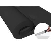 YURRO Rembourrage Mousse,Épaisseur Différentes Mousse d'Ameublement Découpée à n'importe Quelle Taille,pour Canapé,Salle à Manger,Banc de Jardin,Découper sur Mesure,3cm (Noir,120x40cm)