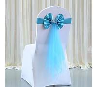 YURRO Ruban de chaise exquis avec nœuds pour banquet, fête, mariage, hôtel, événement, décoration de siège, housse de chaise de réception extensible