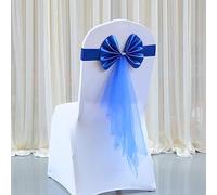 YURRO Ruban de chaise exquis avec nœuds pour banquet, fête, mariage, hôtel, événement, décoration de siège, housse de chaise de réception extensible
