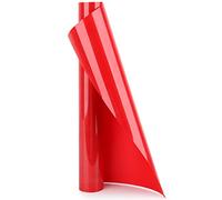 YURROAD 100cm x 30cm - Flex Thermocollant pour Tissu Thermocollant Vinyle Transfert de Chaleur (Rouge)