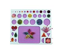 YURROAD Planche de Quilling 3-en-1, Gabarits Multi-Formes et Tailles, Grand Dos de Travail